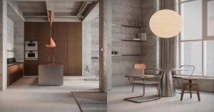 Read more about the article Industrial Minimalism: Aesthetic Harmony in Kitchen & Dining Spaces