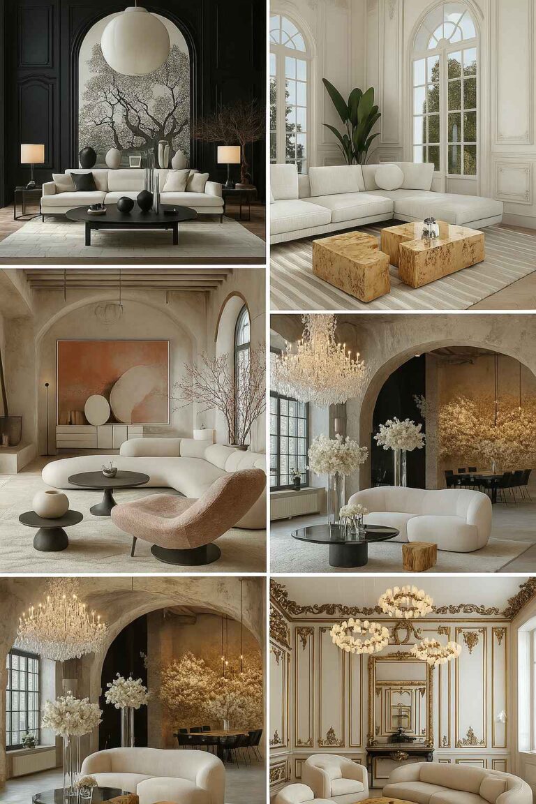 5 Stunning Living Room Designs – Modern, Parisian, Rustic & More